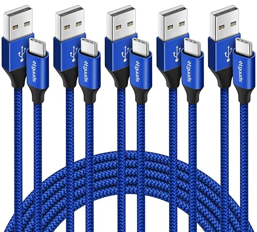 etguuds Paquete de 5 cables USB A a USB C (336610 pies), cable de carga rápida tipo C para iPhone 16 15 ProPro MaxPlus, para Samsung Galaxy S24 S23