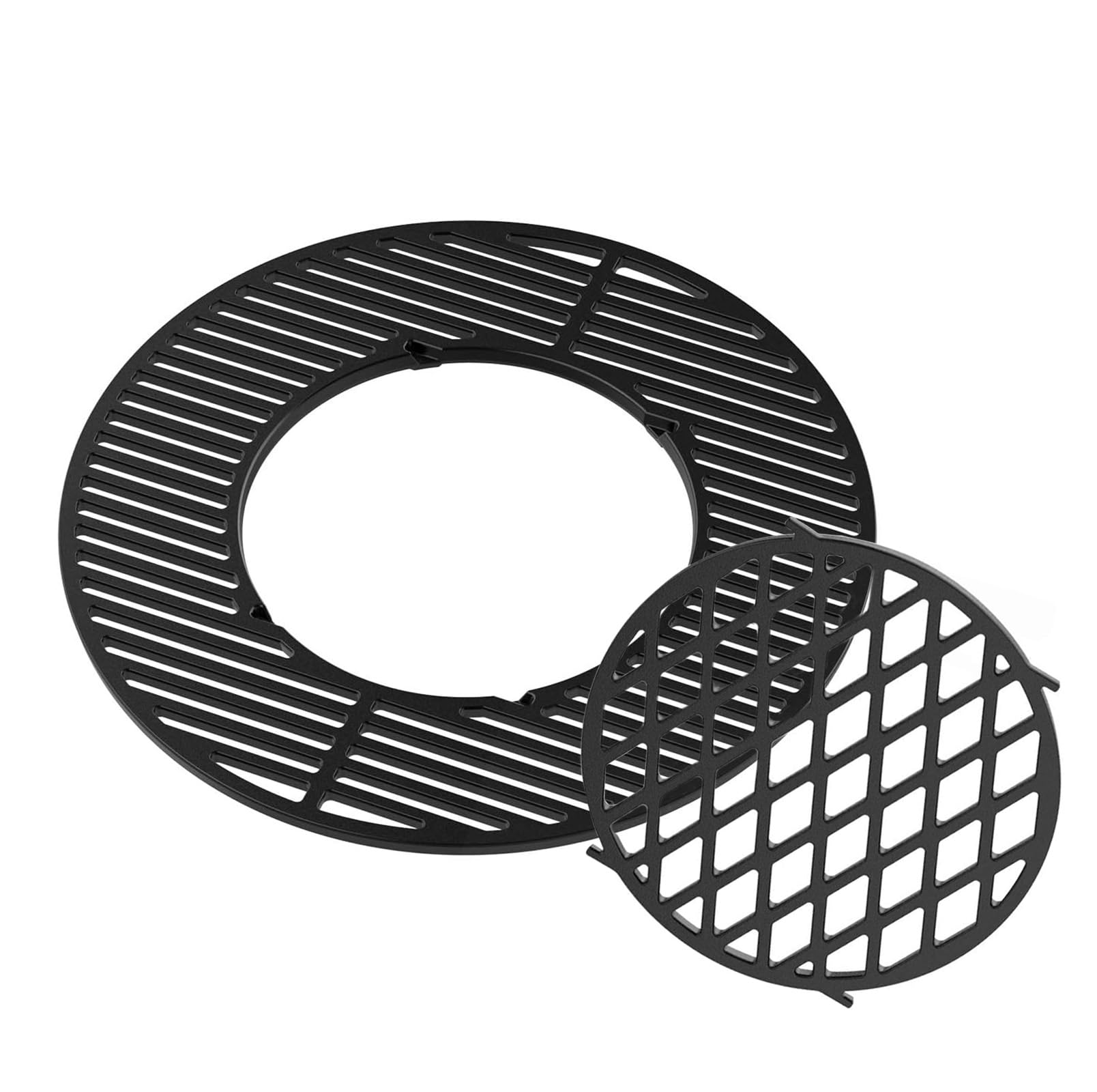 8835 Cast Iron Grill Grate Replacement Gourmet BBQ System for inches  Weber Charcoal Grills, Cooking Grid Grates for One-Touch Silver - Main Image