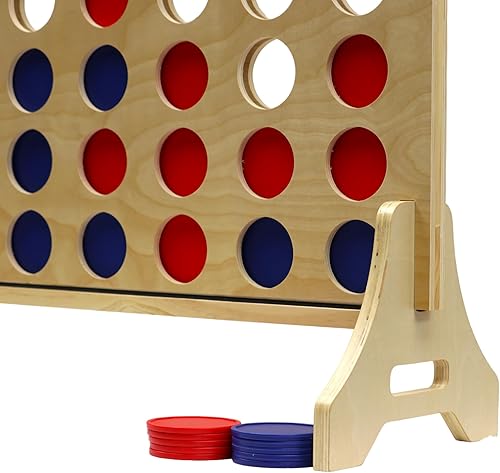 Miniatura 2 de Tailgating Pros Cuatro en una fila de alta calidad con funda de transporte  Juego de patio al aire libre de gran tamaño  Conecta varios discos