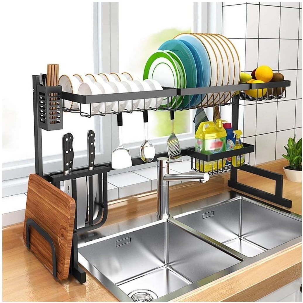 Drain Rack Dish Rack Stainless Steel Dish Drying Rack Above The Kitchen Sink Drain Rack Cutlery Drain Storage Rack