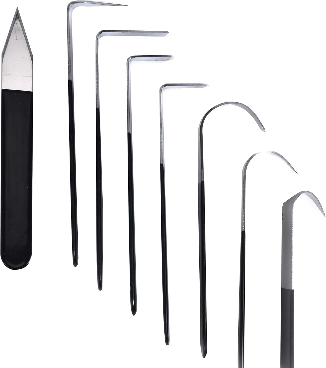 YaeTek 8 Pack Pottery Tools Stainless Steel, 8 Styles