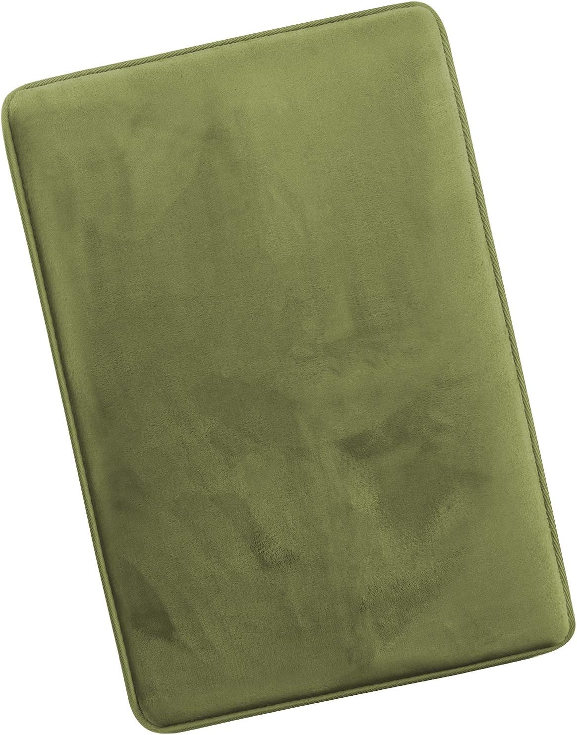 Clara Clark Bathroom Rugs, Ultra Soft Plush Bath Mat for Bathroom, Non-Slip, Velvet Memory Foam Bath Rugs, 20 x 32, Solid Sage Green