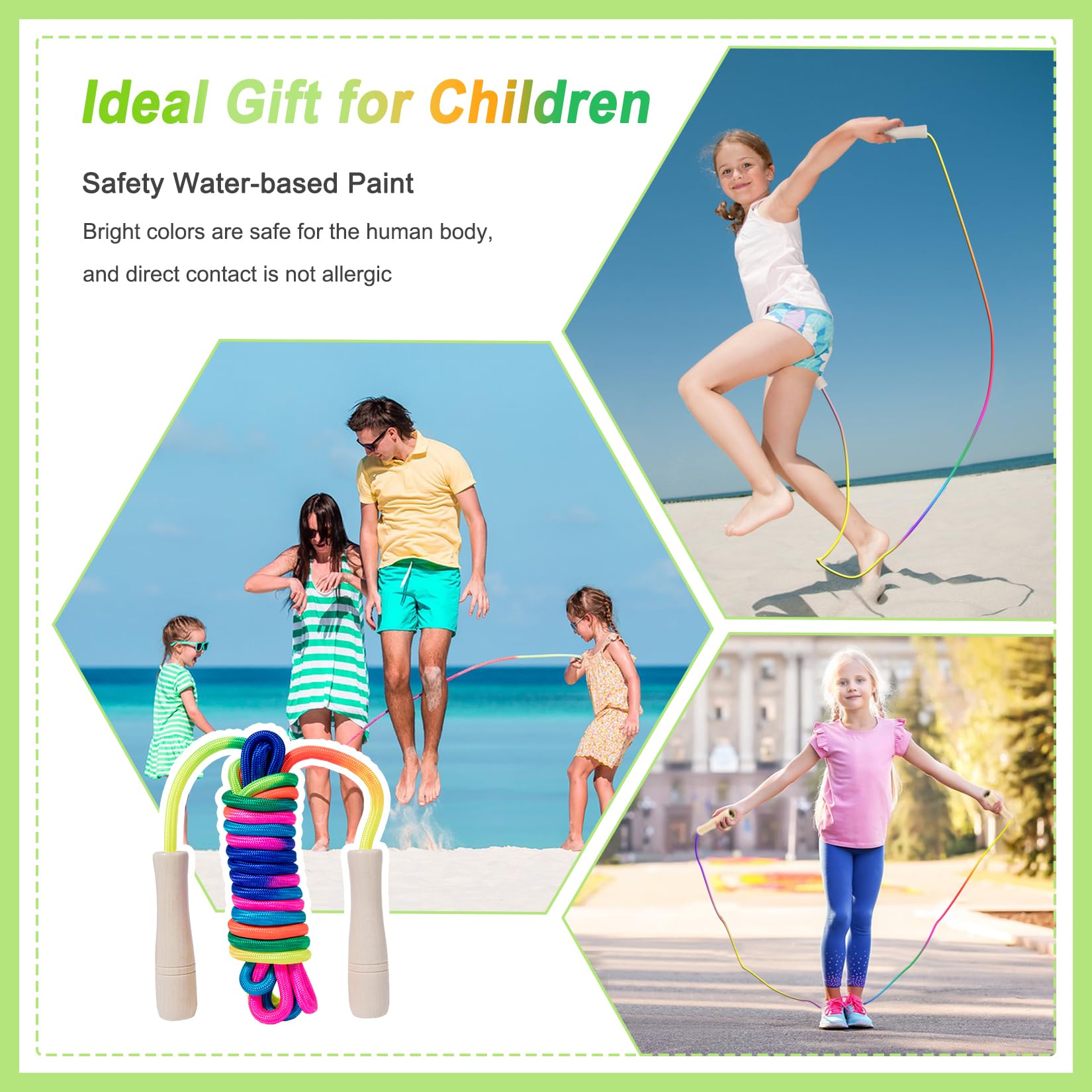 Corda Per Saltare Hisdricus Regolabile Fino A 3m - Per Bambini E Adulti, PVC E Manici ABS, Blu - Foto 4