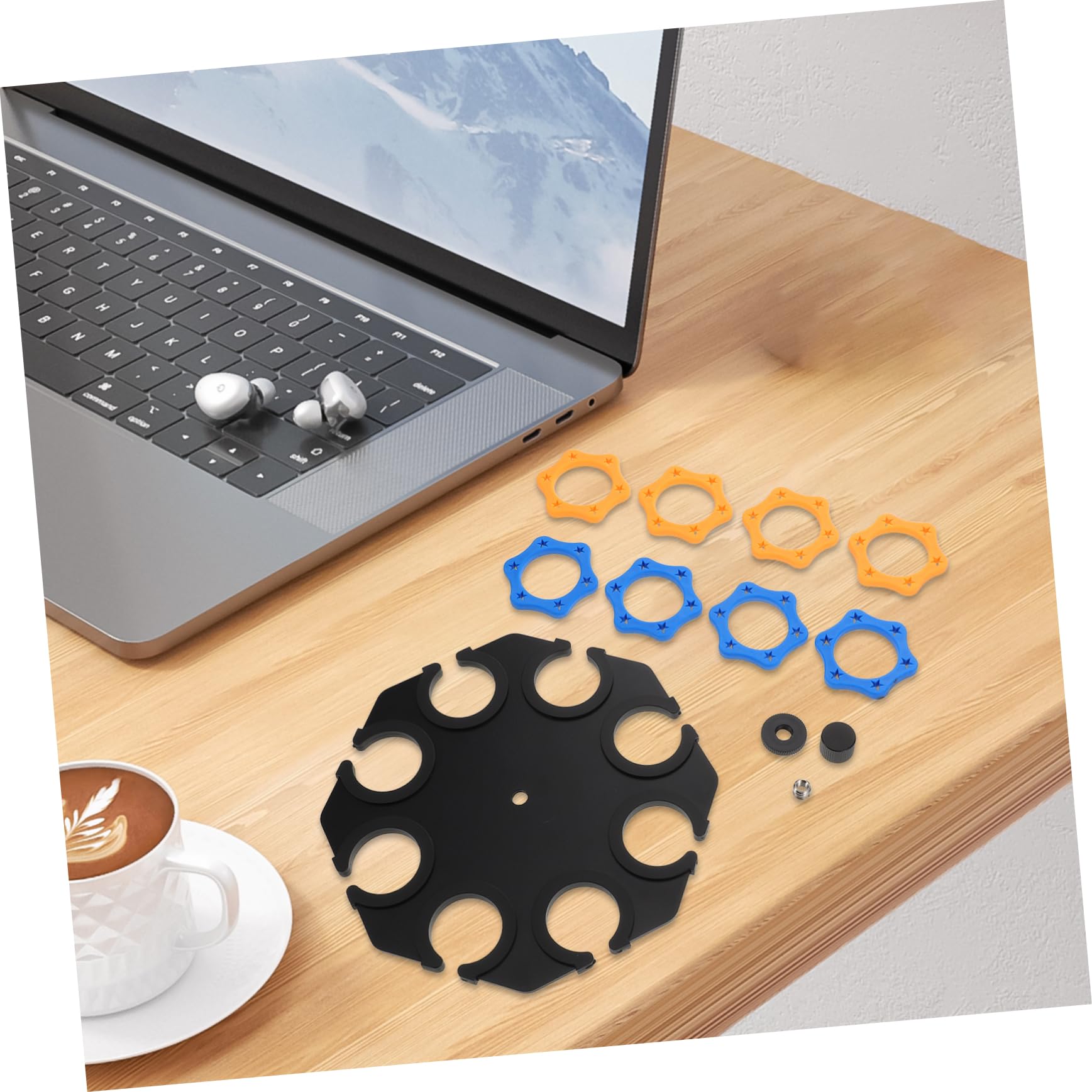 IMIKEYA Supporto per Microfono Vassoio Portaoggetti Design Anti-vibrazioni per Ridurre Rumori Compatibile Microfoni Portatili e Multi-microfono per Registrazione Live Studio