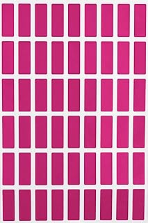 Royal Green Small Blank Oil Labels 25 mm x 10 mm, Stickers for Color Coding(1 inch x 3/8 inch), 5400 Pack (Pink)