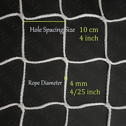 Miniatura 2 de Fútbol entrenador rebounder, redes de fútbol para patio trasero red metas reemplazo portería aro valla guardia futbol material deportes baloncesto