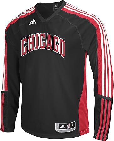 Chicago Bulls adidas On-Court - Camiseta de manga larga para tiro, S, Negro  : Amazon.es: Ropa