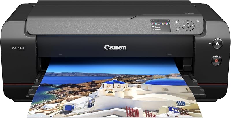 Canon imagePROGRAF PRO-1100: Impresora fotográfica de inyección de tinta inalámbrica profesional de 17"