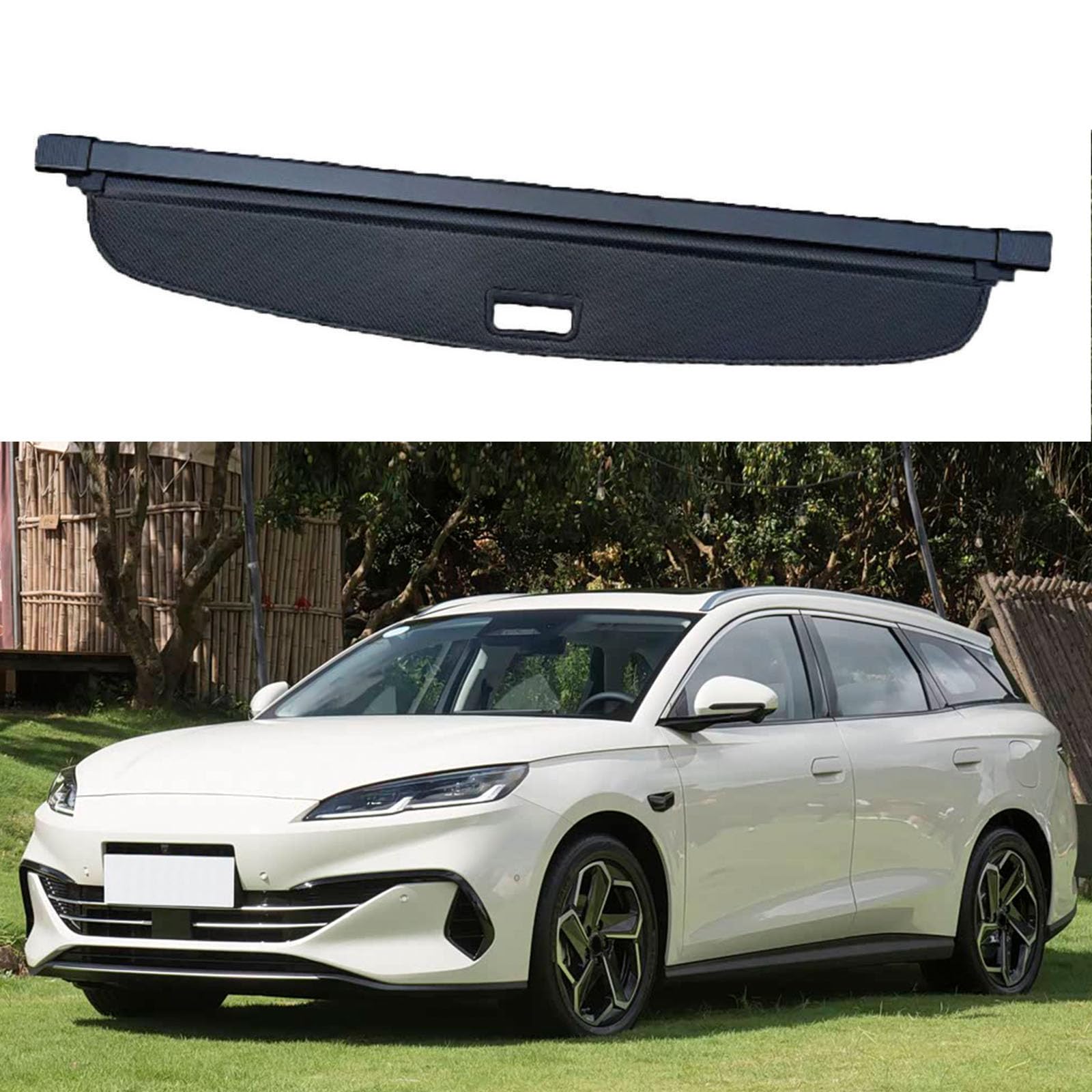 SXLGDW Car Retractable Rear Trunk Parcel Shelf,Compatible with BYD Sealion 6 Sealion 06 Wagon DM-i 2024+,Car parts