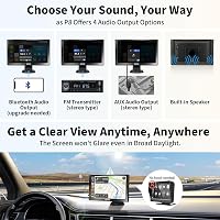 ATOTO P8 Hordozható 7" QLED Autós Navigáció 1080P Tolatókamerával, Vezeték Nélküli CarPlay és Android Auto, Távirányítás, Automata Fényerő,  6