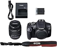 Vista 8 de Canon Cámara DSLR EOS 2000D (Rebel T7) con lente de zoom EF-S de 0.709-2.165 in F/3.5-5.6 + memoria de 128 GB + estuche + trípode + filtros