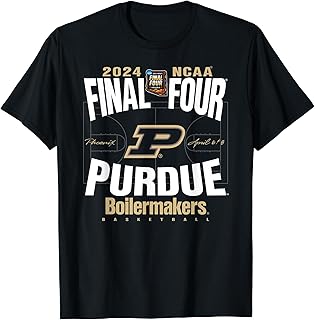 Purdue Boilermakers Final Four 2024 Basketball Court T-Shirt