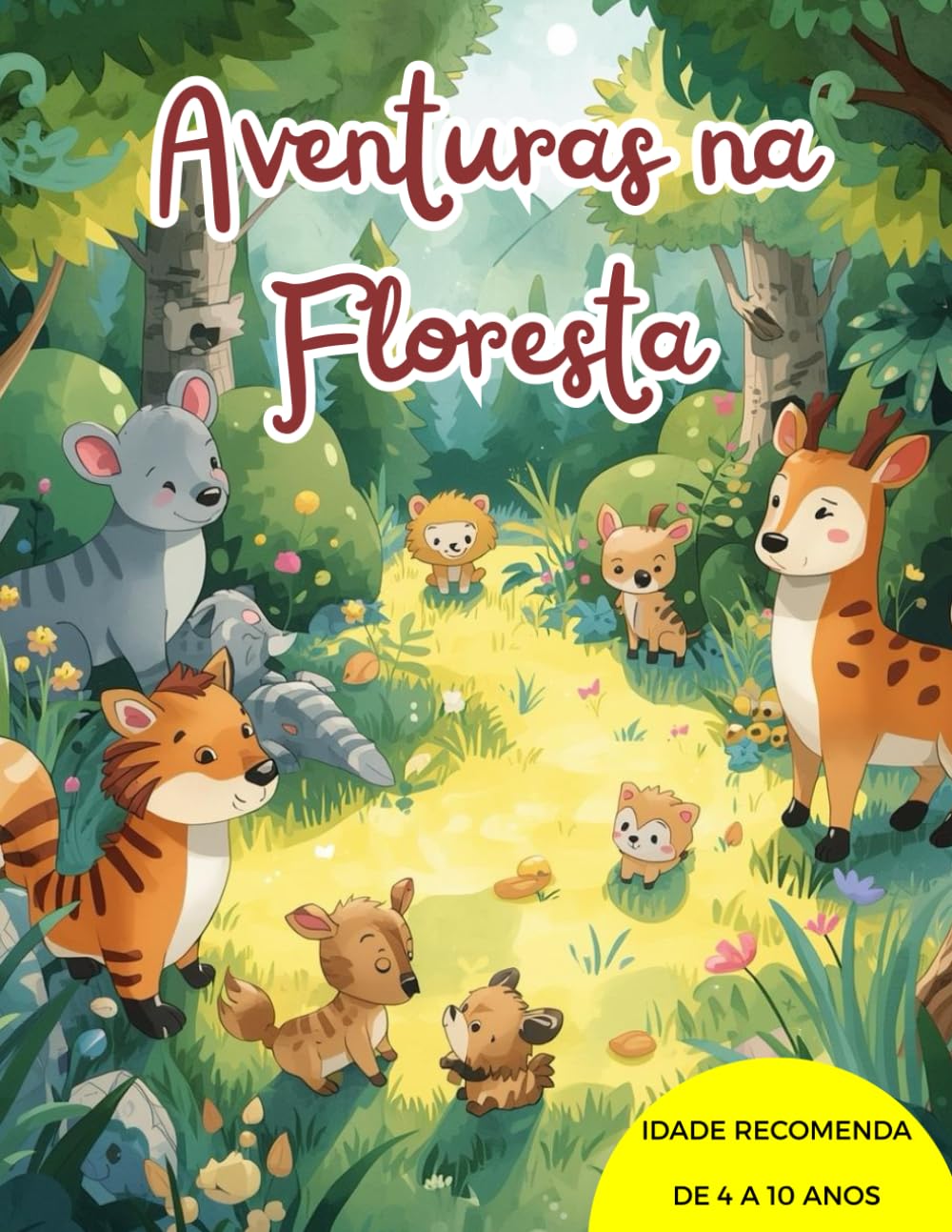 Aventuras na Floresta: Livro de Colorir