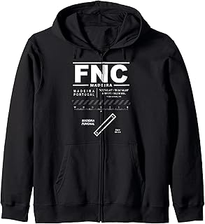 Madeira Funchal Portugal Airport FNC Zip Hoodie