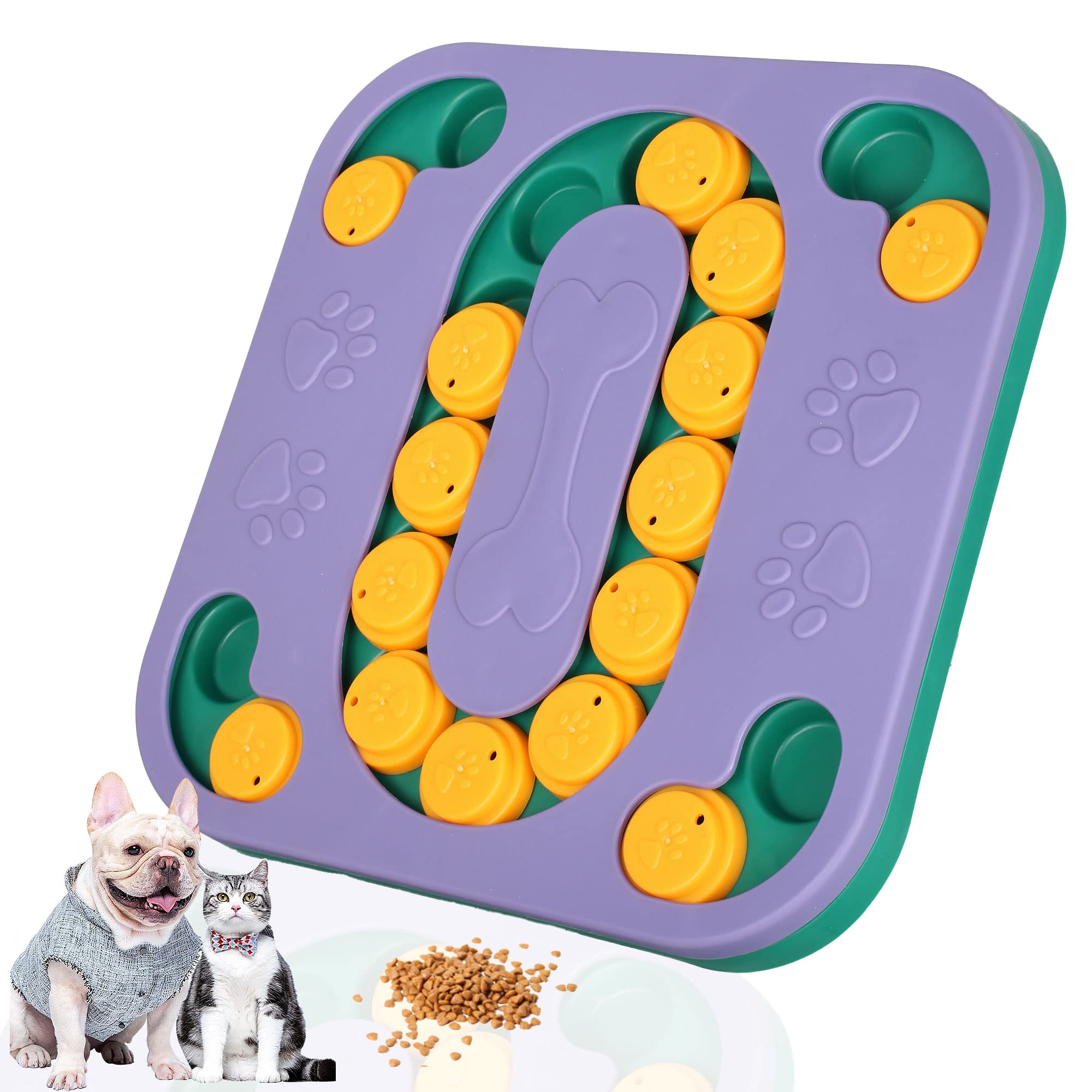 KITTAIL Dog Puzzle Toys Enrichment - Feeders Treat Dispensing Mentally Stimulating Toys for Smart Puppy Small Large Dogs