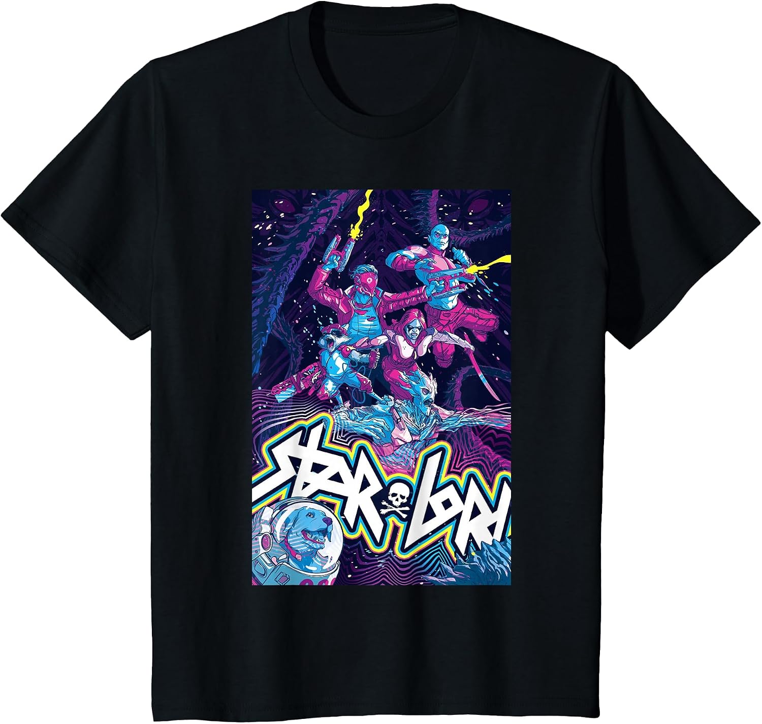 Marvel's Guardians of The Galaxy Video Game 80s T-Shirt