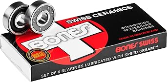Bones Swiss Ceramic Skateboard Bearings 8 Pack