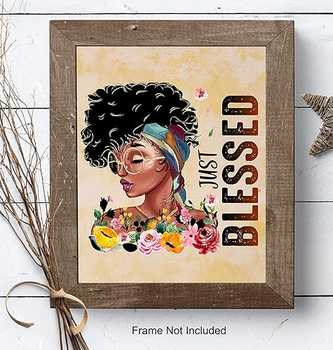 Miniatura 8 de Arte de pared para mujer negra, decoración de pared bendecida, póster de niña afroamericana, impresión de imagen, dormitorio, sala de estar, oficina