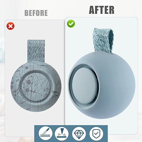 Miniatura 3 de Funda de viaje para máquina de sonido para Hatch Rest Go, funda protectora de sonido portátil de silicona para máquina de ruido blanco (azul claro)