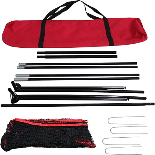 Miniatura 8 de Red de golf portátil de 10 x 7 pies con bolsa de transporte para interiores y exteriores, patio, conducción, golpear astillado, red de entrenamiento