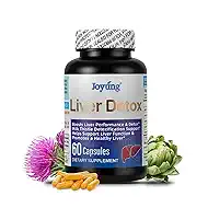 Joyung 540mg Milk Thistle Liver Support Supplement - Silymarin Complex with Artichoke, Dandelion Root & Turmeric - Supports Liver Health, Digestion & Metabolism - 60 Capsules