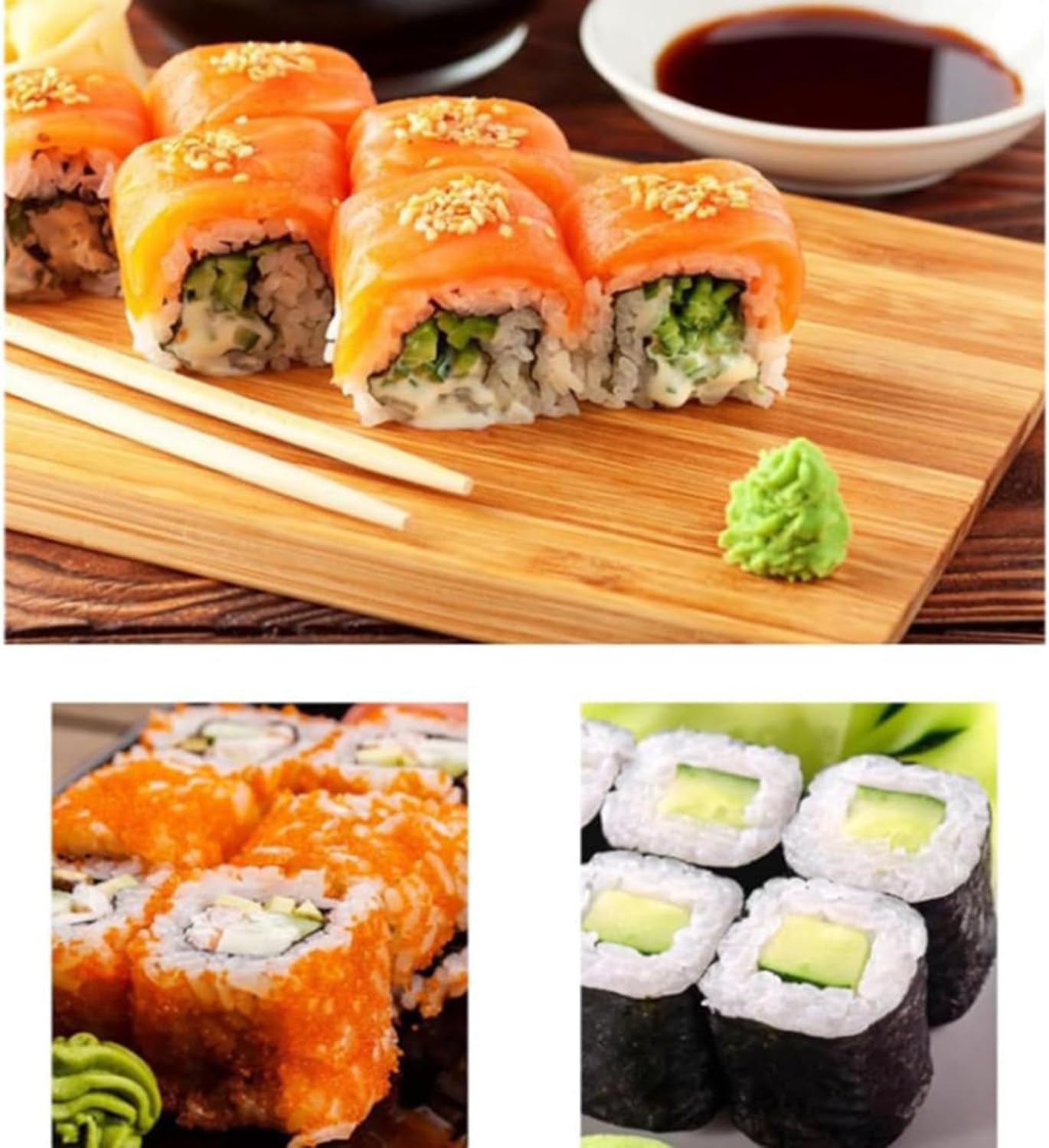 Automatic Sushi Roll Slicer - Multifunctional Cutting Machine with Removable Stainless Steel Blade for 8/10/12 Piece Production, Efficient, Smooth Surface, Uniform Size, Perfect 10 Slices