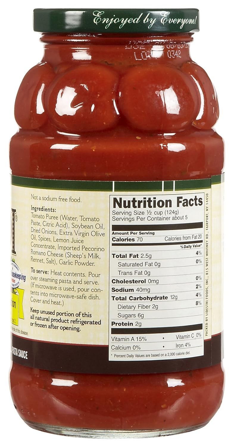 Francesco Rinaldi Traditional Pasta Sauce, No Salt Added,1.46 Pound (Pack of 3)