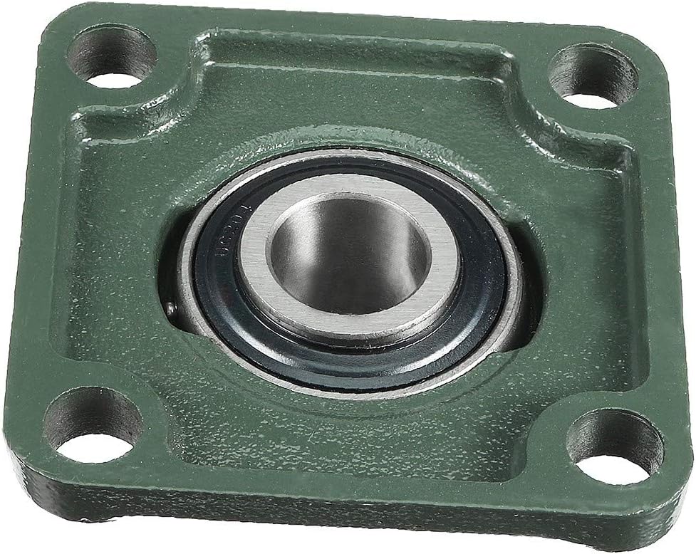 New Lon0167 2pcs Pillow Block Bearing UCF204 20mm Mounted Bear Square Flange(2 stücke Kissenlager UCF204 20mm Montiert Bär Vierkantflansch