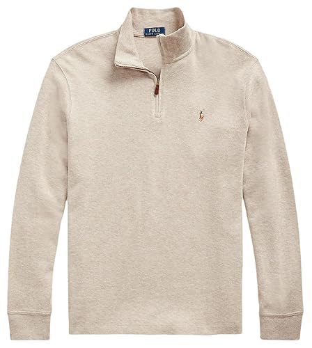 POLO RALPH LAUREN Men's Classic Estate-Rib Quarter-Zip Pullover Sweater