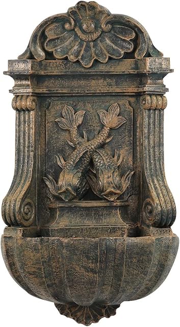 Primrose 86cm Stylish Antique Wall Fountain Verdi Aged Verdigris Water Feature