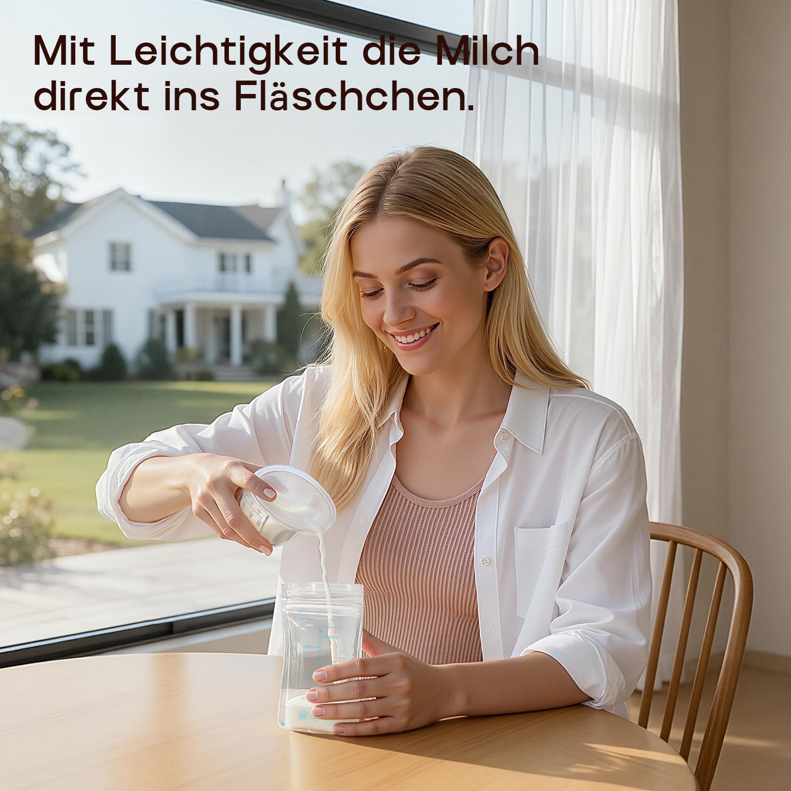 Milchpumpe Elektrisch, Tragbar Doppel-Milchpumpe Handsfree, 4 Modi 12 Stufen, BPA-frei, Leise & Leicht, 24mm mit 19/21mm Flansch & Ersatzteilen–Ideal für Neue & Berufstätige Mamas (2 Stück, Weiß)
