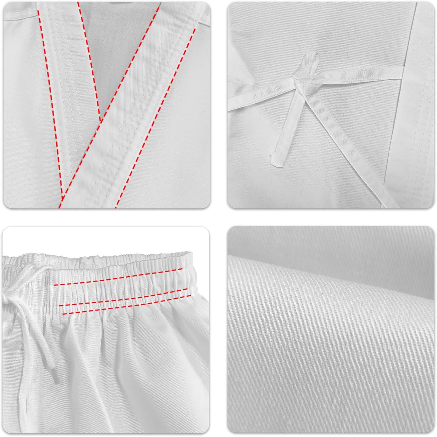 Professional Karate Uniform Taekwondo Training Suit Adult Karate Gi Set for Developing Taekwondo Techniques Practice