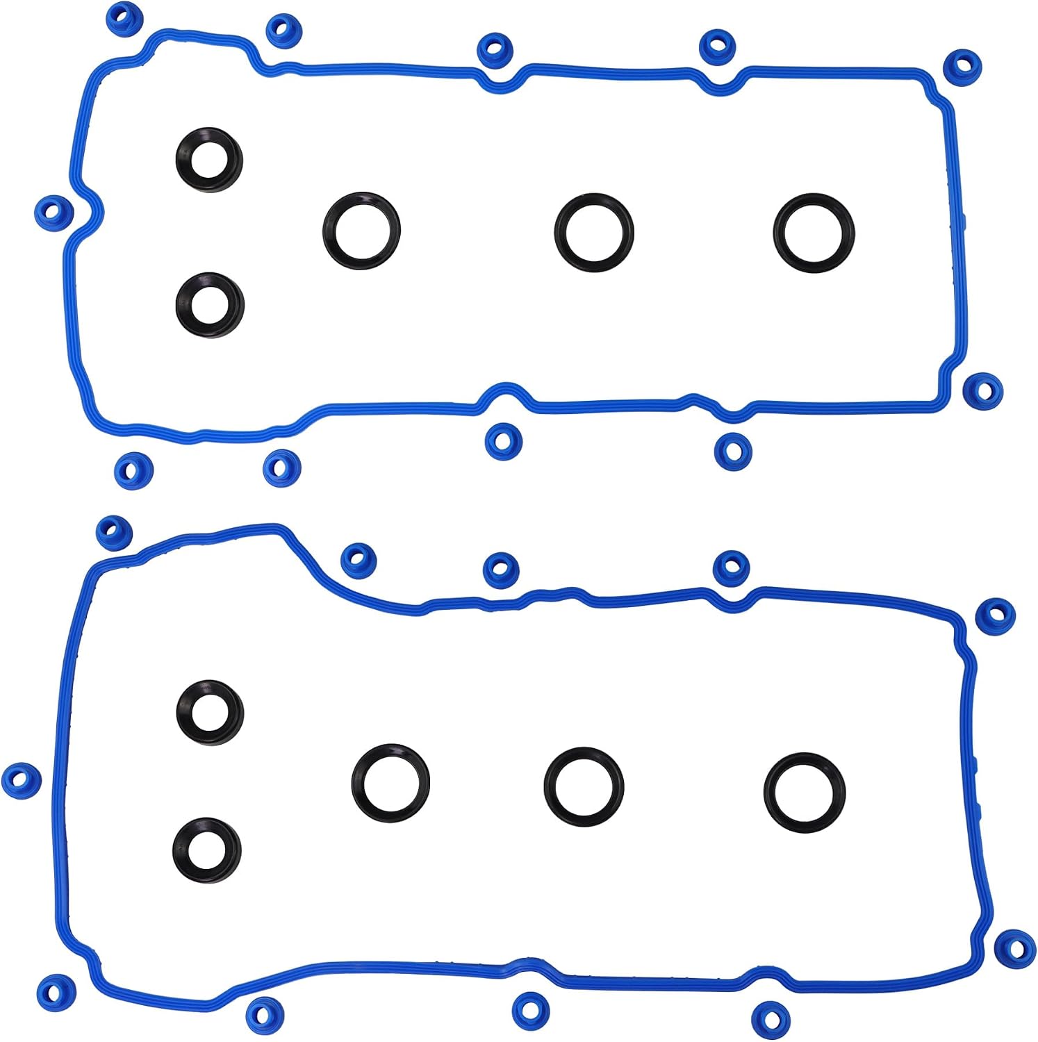 VS50814R Valve Cover Gasket Set Compatible with Ford Edge/Explorer/F150/Mustang/Transit-150 250 350, Lincoln MKT/MKX/MKZ/MKS, Mobility MV-1 3.5L 3.7L V6 2011-2020