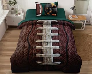 Teen Boy Football Bedding Set Twin Size