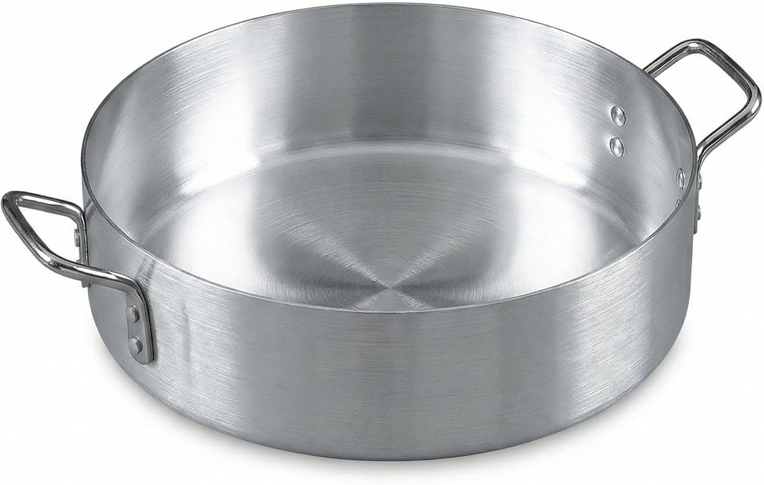 Alegacy Eagleware Aluminum Brazier, 10 Quart Commercial Brazier Pan, Standard Weight Aluminum, Even Heat, Professional Cookware | EWBR10