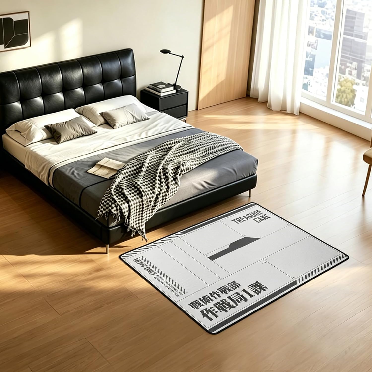Floor Mat for Office Chair - Gaming Chair Mat-Tactical Operations Center 51"×63" for Neon Genesis Evangelion Inspired Design