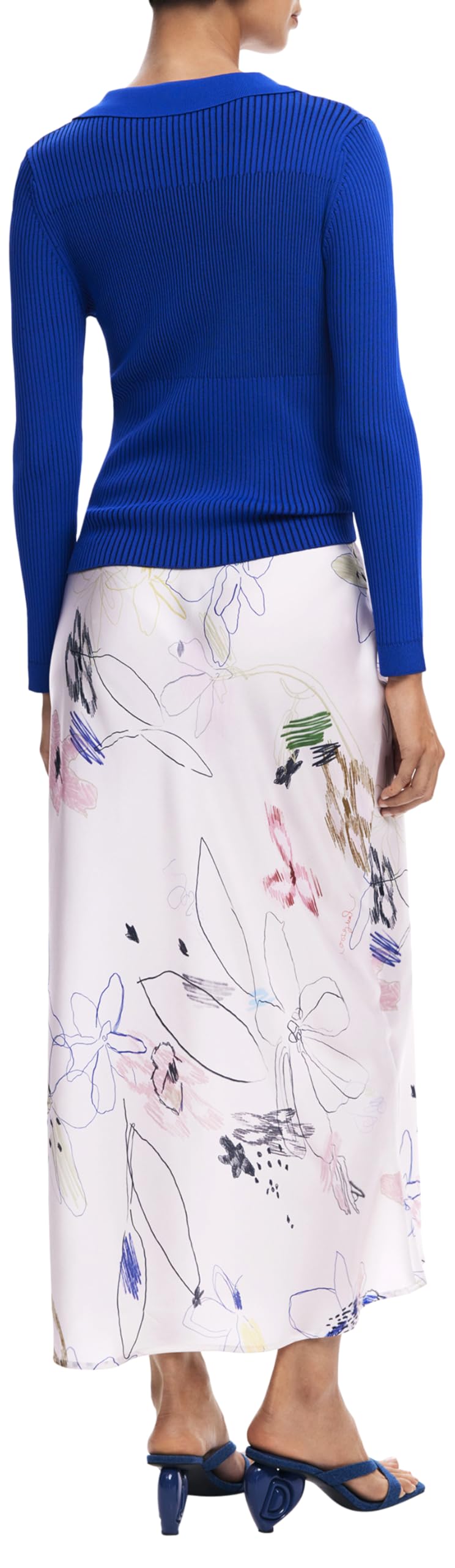 Desigual JERS_Bethel Pullover Sweater, Azul, L Women's
