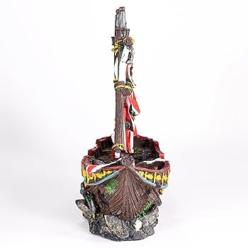 Amazon.com : Penn-Plax Deco-Replicas Striped Sail Shipwreck