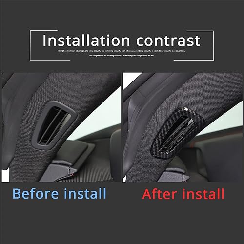 Vista 23 de CHEAYAR Cubierta decorativa para panel de interruptor de elevación de ventana, compatible con Chevrolet Corvette C8 2020-2023