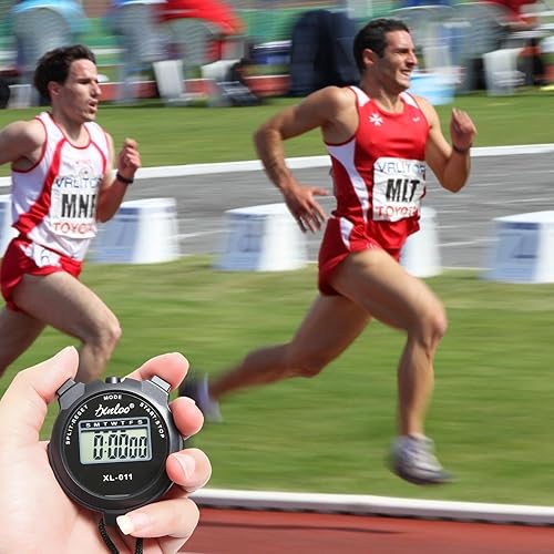 Miniatura 5 de Cronómetro deportivo Temporizador digital de cuenta regresiva portátil 2.8 x 2.6 pulgadas cronómetro digital Cronómetro con pantalla grande,