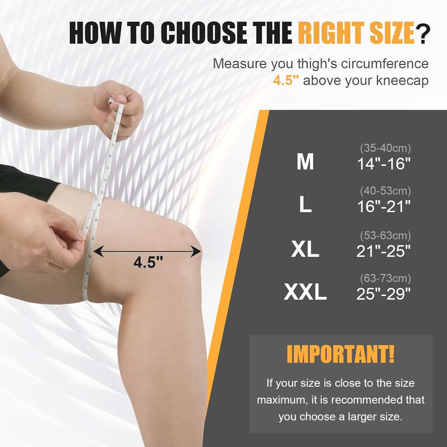Hinged Knee Brace, Adjustable Knee Support Wrap for Men and Women, Pain Relief Swelling and Inflammation, Patellar Tendon Support Sleeve for Helping Relieve Strains, Sprains, ACL and MCL Injuries (Medium)