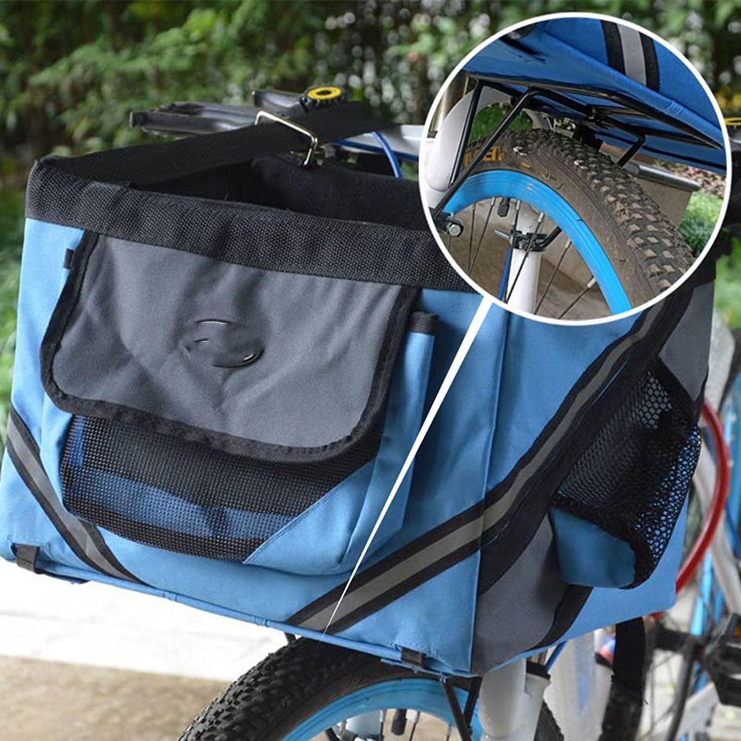 Porte-Bagages Avant Vélo Acier – Compatible Frein V-Brake & Disque, Panier Rack Robuste 33×21 Cm