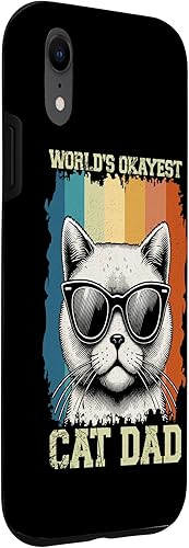 Miniatura 3 de World's Okayest Cat Dad Cat Lover Animal Father's Day Parent Case for iPhone XR