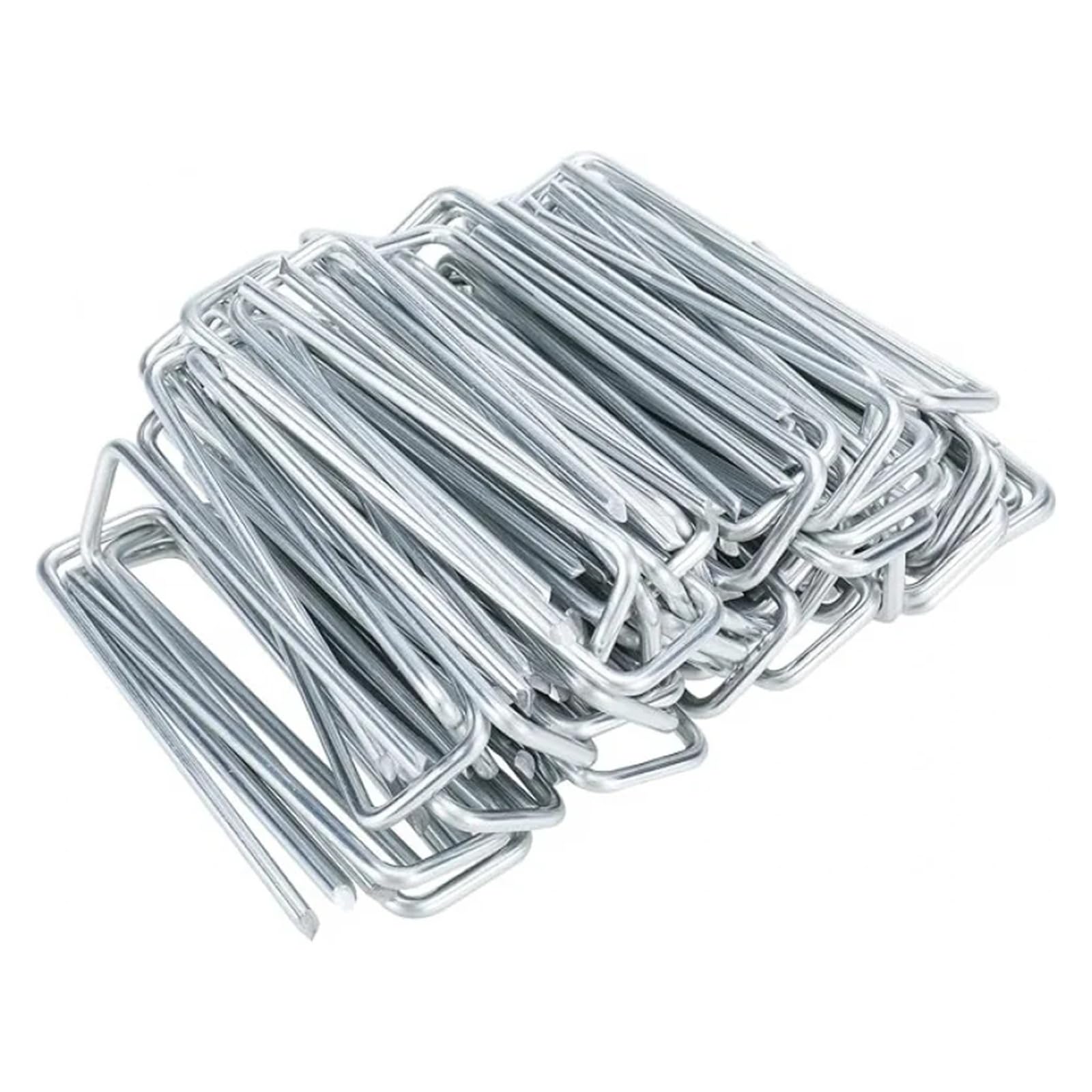 Especial for Barrera contra Malas Hierbas al Aire Libre, estaca de jardín galvanizada, 10-15CM, 50-100 Unidades, tubería de riego Fija, estaca de Paisaje(100pcs,15X4CM)