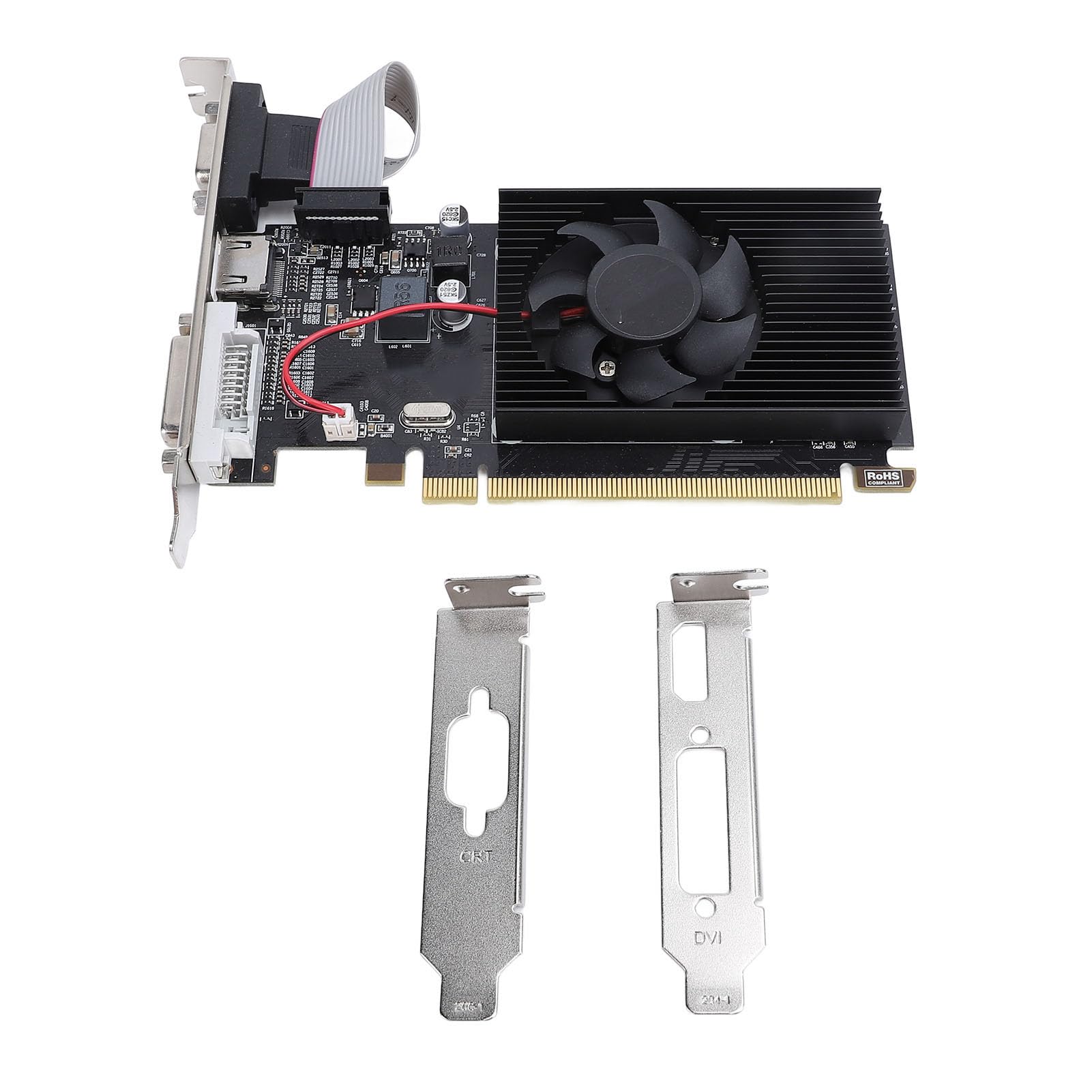 Amazon | R5 230 コンピュータ グラフィックス カード、2GB GDDR3、64