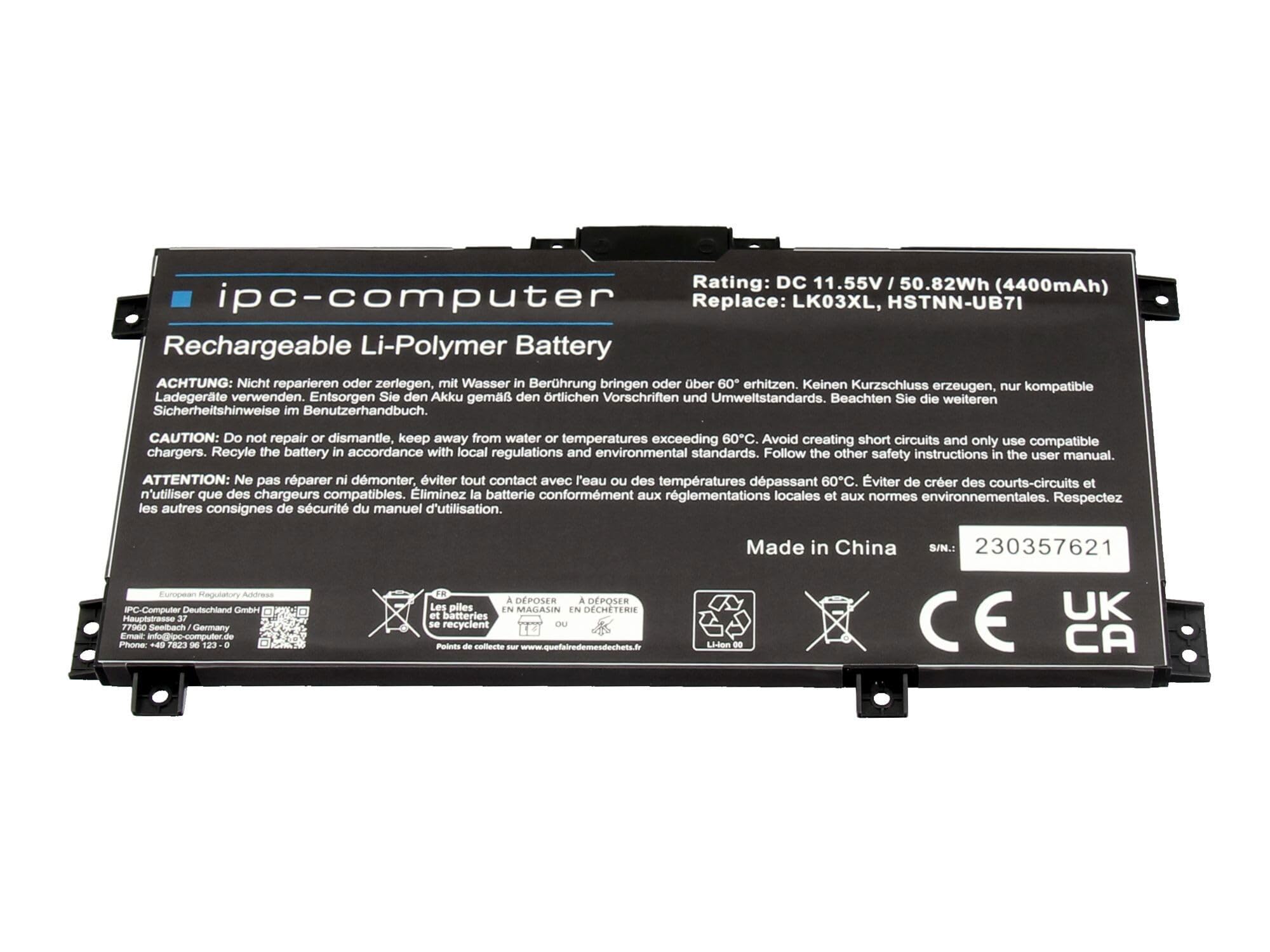 IPC-Computer 916368-421 batería 50Wh