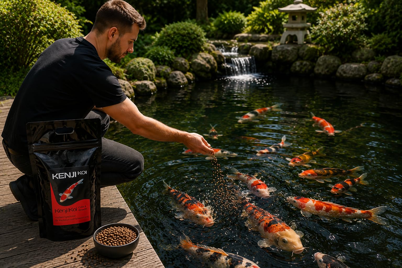 Color & Growth High Growth & Color Nourriture de croissance pour carpes koï et bassin 5 kg 3 mm Nourriture complète pour carpes koï