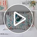 BEDIFANY King Size Quilt Bedding Set - Cotton Filling Lightweight Reversible Bedspread with Botanical Floral Pattern, Farmhouse Bed Coverlet for All Seasons, 3-Piece Set (98x106 Inches)