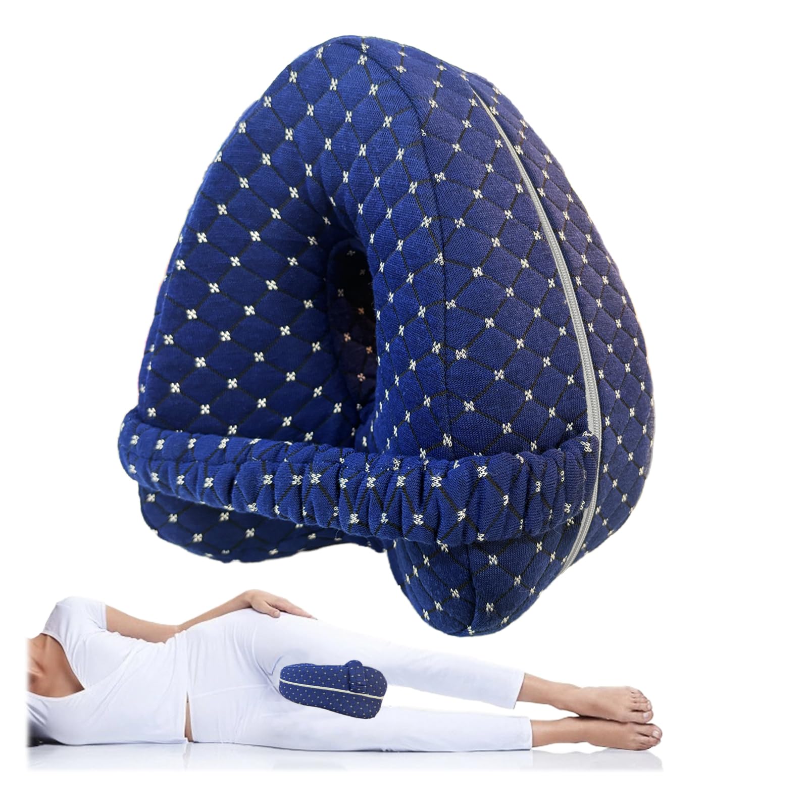 Gonggi Knee Pillow for Sleeping on Side, Revoget Alignment Knee Pillow, Memory Foam Leg Spine & Hip Support Pillow Cushion for Side Sleepers, Joints Pain & Pregnancy