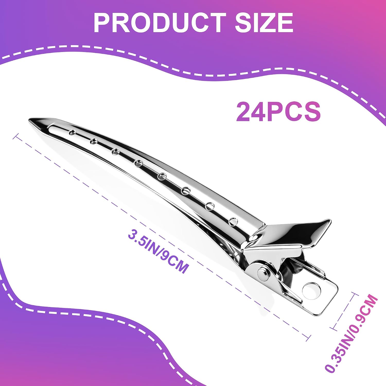 24 Pcs Duckbill Hair Clips